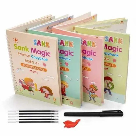 Magic Practice Copybook Set (4 Books + 10 Refills)