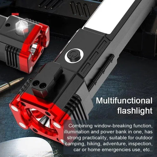 8-in-1 Portable Rechargeable Torch LED Flashlight