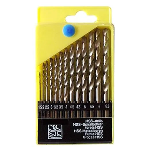 Drill Bits Set – For Wood, Malleable Iron, Aluminium & Plastic (13 Pieces)